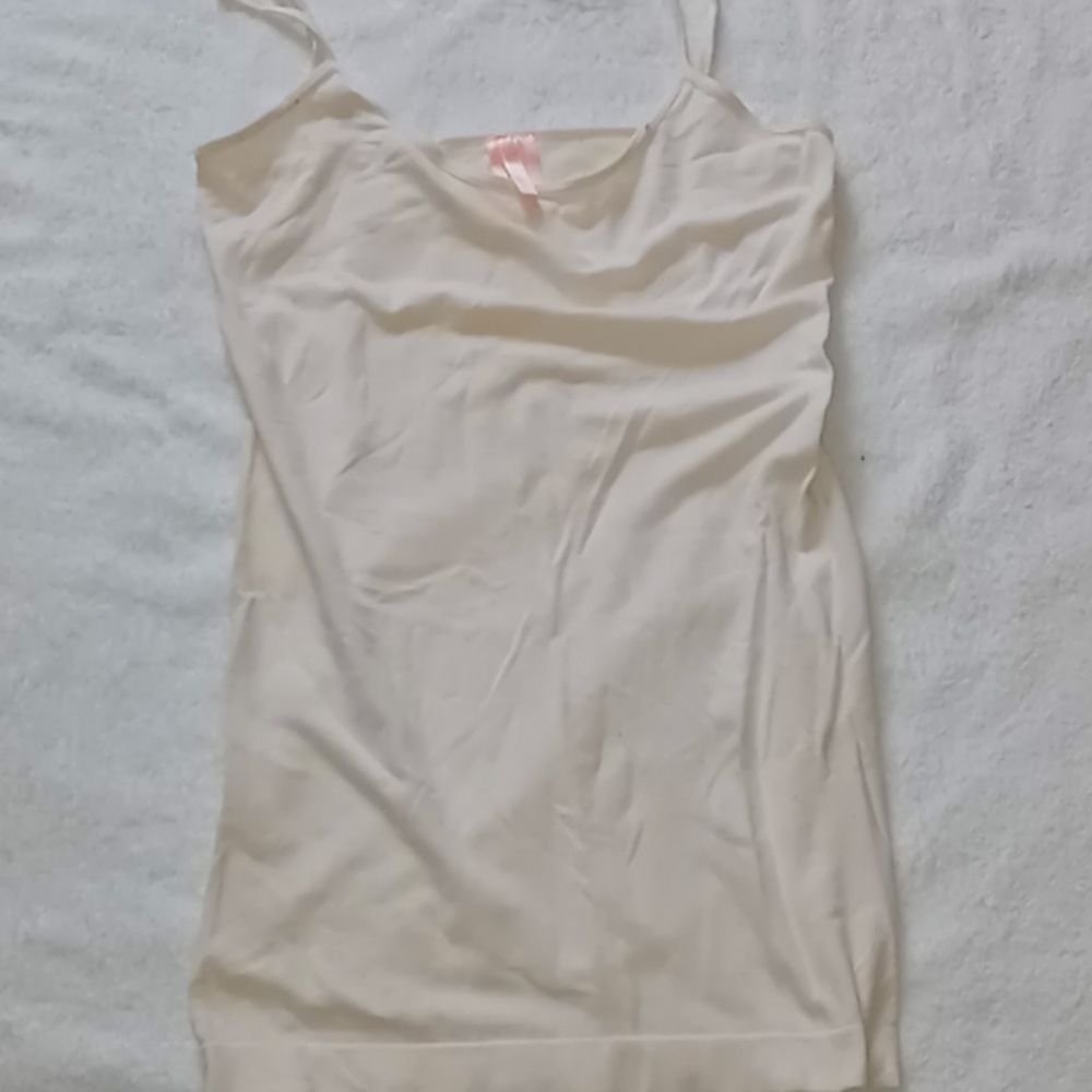 Used Cream Womens Colored Tank Top
